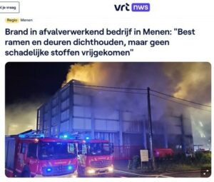 Recyclagesector brandgevaar